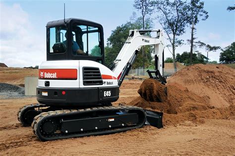 e45 bobcat mini excavator|bobcat e45 attachments.